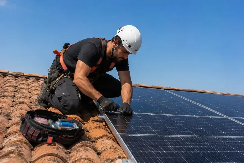 Maintenance et monitoring de panneaux solaires à Marsaz